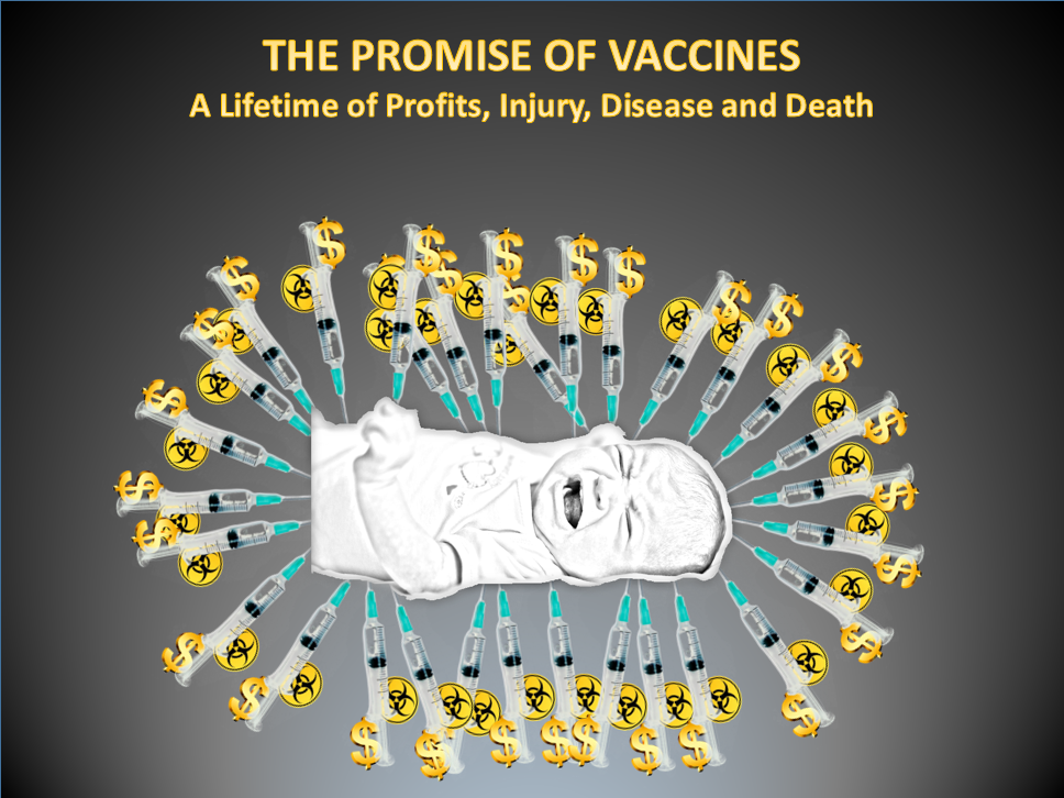 The promise of vaccines.  A lifetime of profits, injury, disease and death.